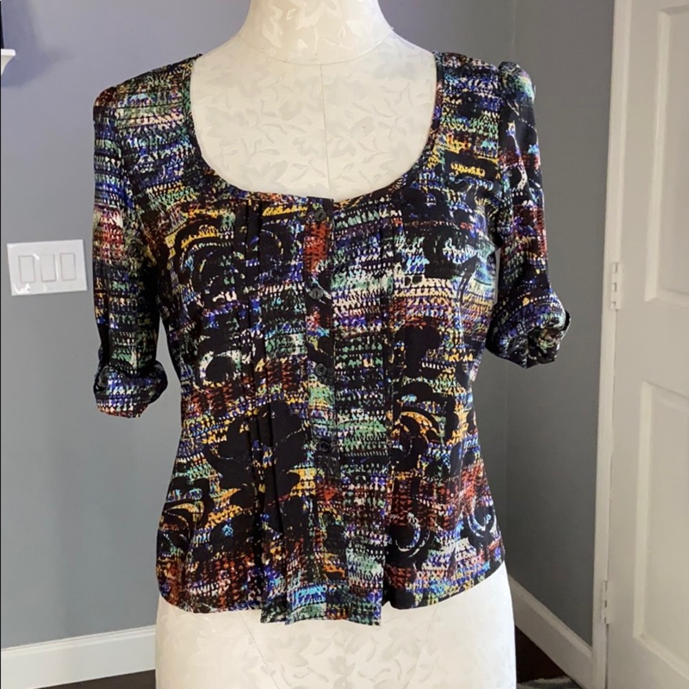 Love Squared Button Front Top
